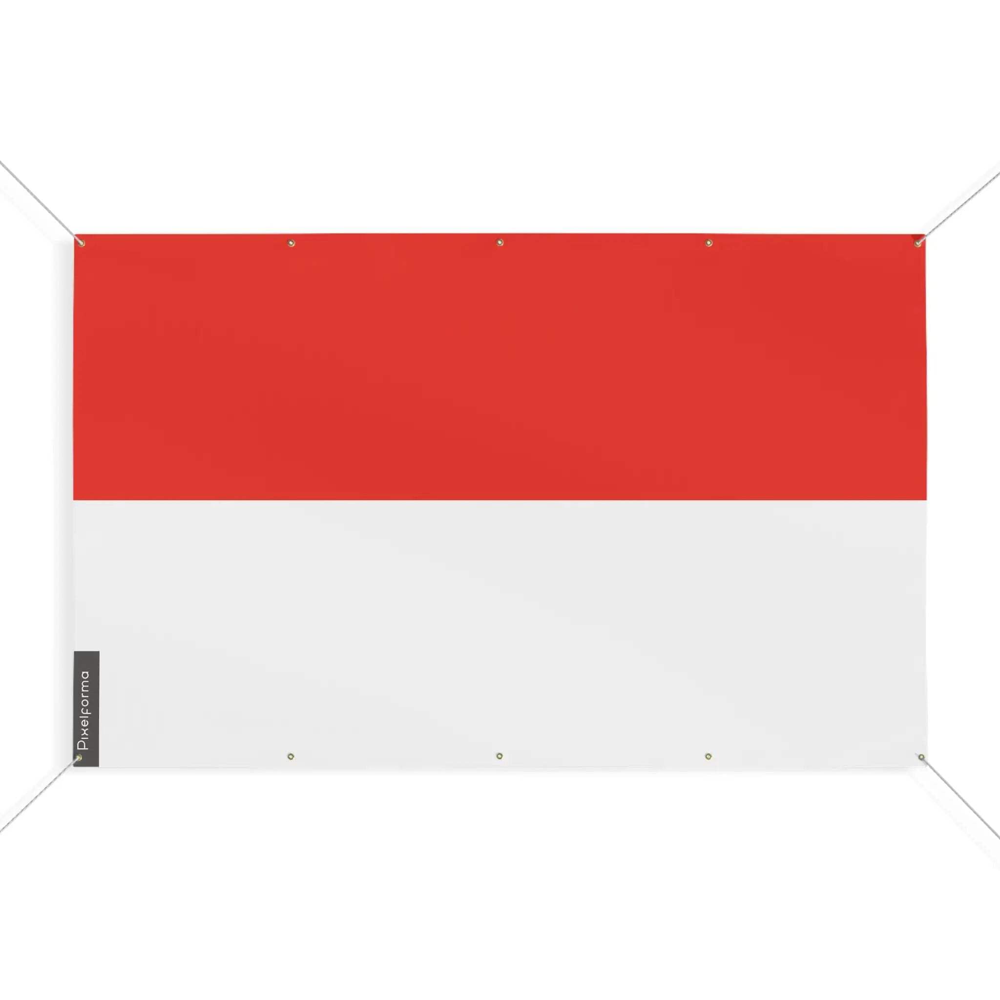 Drapeau Indonésie 110x165 cm avec 10 oeillets pour pavoisement