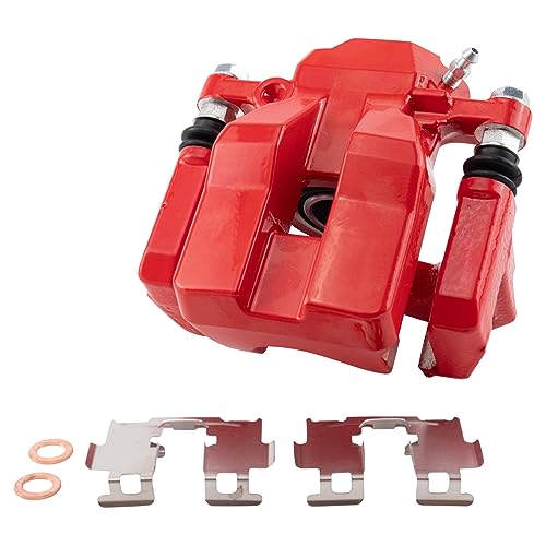 Image of TRQ Front and Rear Brake Caliper Set Performance Coated Brackets Compatible with 2006-2011 Toyota RAV4