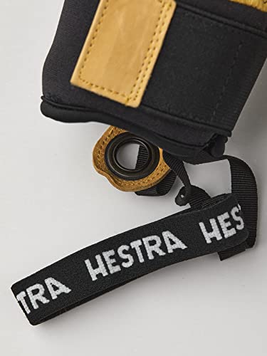 Hestra Unisex Army Leather Ascent 5 Finger Lined Glove For Mountaineering & Cold Weather - Black / Light Brown - 11 #TOP1