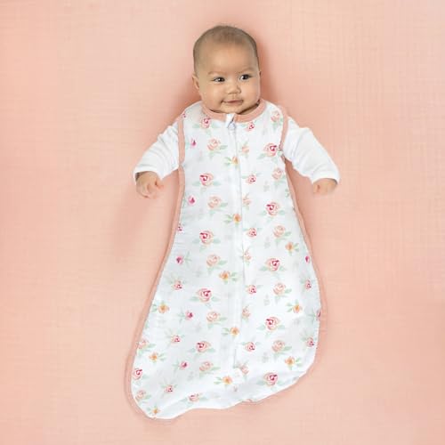 Image of SwaddleDesigns Softest Cotton Muslin Fitted Crib Sheet, Toddler Sheet for Boys & Girls, Fits Standard Crib Mattress (28 x 52 inches), Peach Blush (Pack of 2)