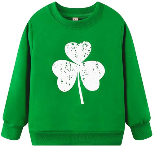 Image of Akyzic Boys Sweatshirts Cotton Long Sleeve Crewneck Pullover Toddler Kids Winter Warm Shirt Sweater Tops 3t-8t