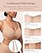HSIA Minimizer Bras for Women Plus Size Full Coverage Unlined T Shirt Bra Seamless Underwire Cool Comfort Daily Bras Light Beige