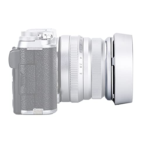 Capuchón de lente JJC de metal plateado para Fujinon XF 35mm F2 R WR y XF 23mm F2 R WR, reemplazo del capuchón LH-XF35-2 miniatura 4