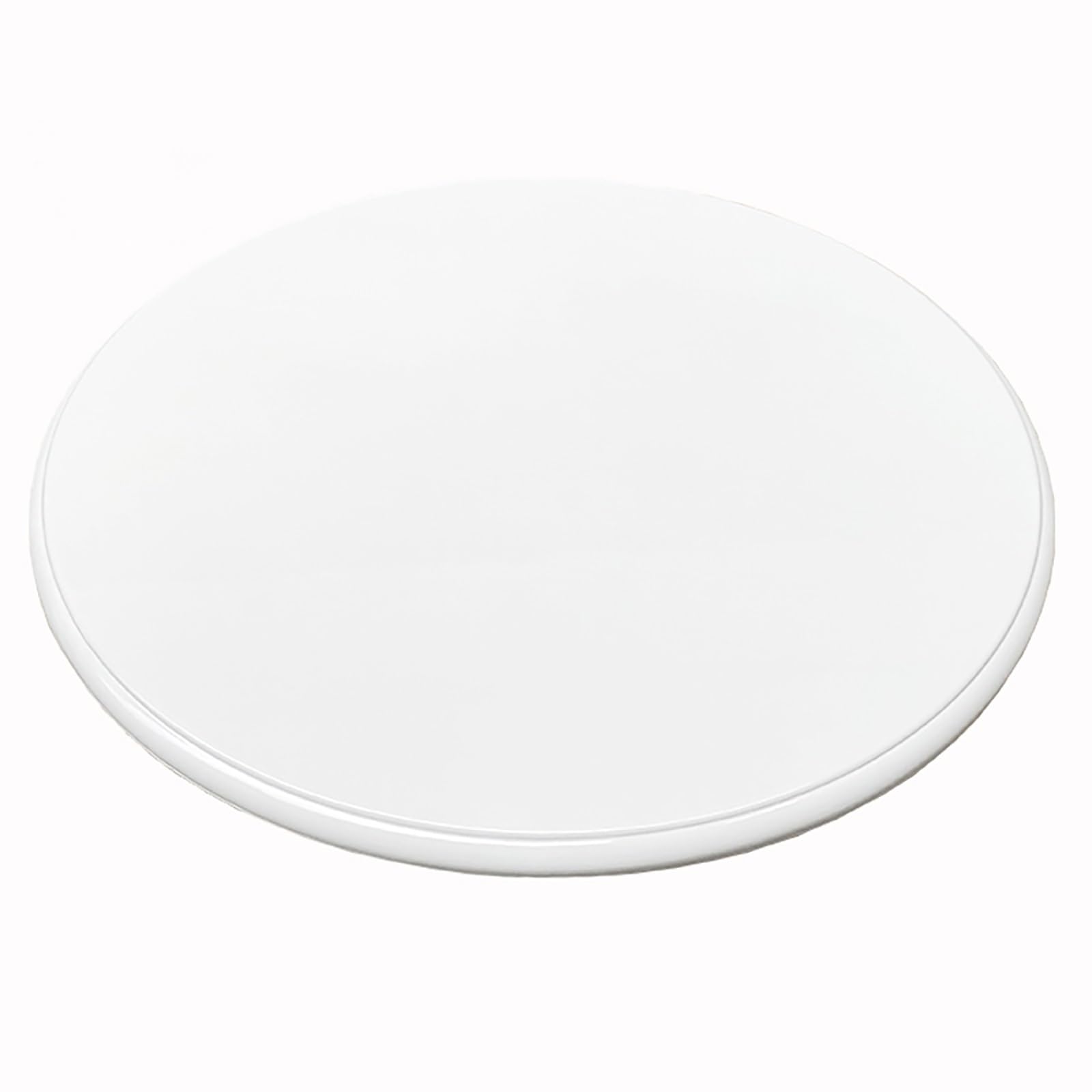 Plateau rotatif en bois blanc 80cm pour repas de famille et table conviviale