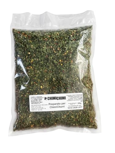 ChimiChimi Preparato per Chimichurri Argentino 300g – Mix di Erbe e Spezie per Grigliate, Carne, Pesce e Verdure – Formato Professionale HoReCa – Solo Erbe e Spezie, Senza Additivi