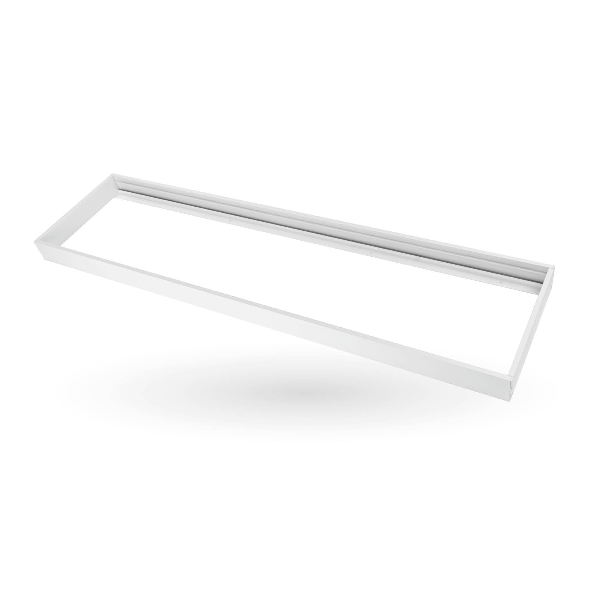 Ledvion LED Panel Einbaurahmen 120x30cm Weiß Aluminium