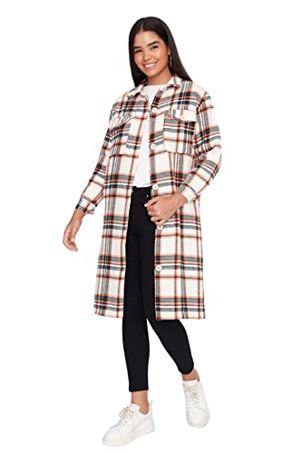 Manteau femme Trendyol veste d'hiver à carreaux pour vos sorties en ville