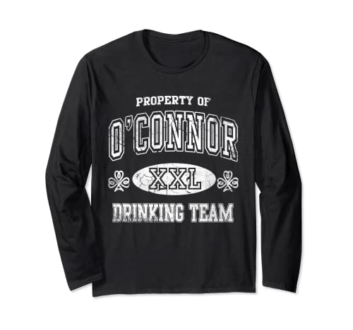 O'Connor Irish Drinking Team St Patrick's Day Hombres Mujeres Manga Larga