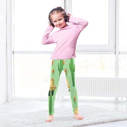 Bolaz Toddler Girls Leggings Printed Yoga Pants Leggings Cactus Cap for Kids4