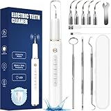kit Pulizia Denti Tartaro,Rimuovi Tartaro a Ultrasuoni con 5 Modalità Per Rimozione Tartaro placca e Macchie con 5 Testine Intercambiabili 4 Luce LED e 3 Accessori Dentale Per Uso Quotidiano domestico