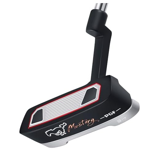 PGF Golf Mustang Blade B17 Golf Putter [ Black] [Right Handed] [Length:35"] Crafted with Precision