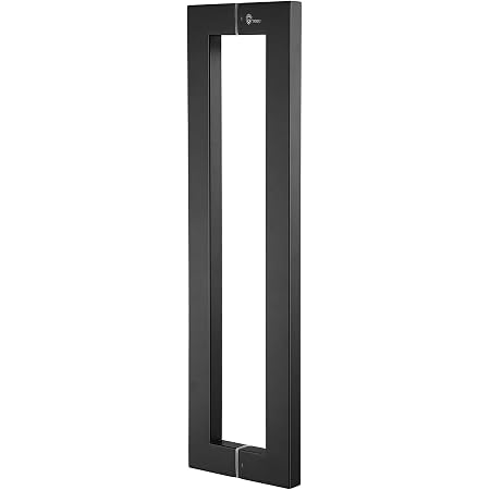 TOGU TG-6013 60 Inch Stainless Steel Push Pull Door Handle – Square/Rectangle Shape, Full Matte Black, For Wood/Glass/Steel Doors