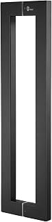 TOGU TG-6013 900mm/36 inches Square/Rectangle Shape Stainless Steel Push Pull Door Handle for Solid Wood, Timber, Glass and Steel Doors, Matt Black Finish