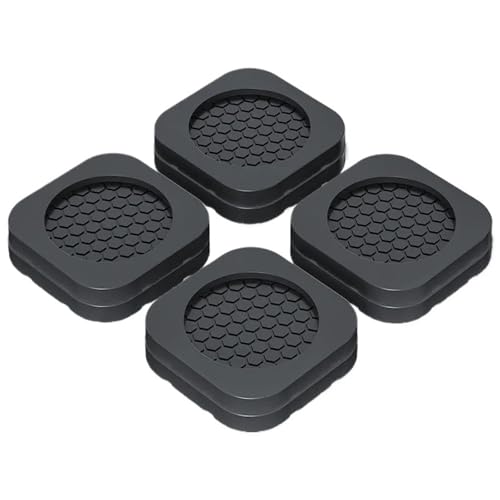 4 Almohadillas Antivibración For Pies, Alfombrilla De Goma Antideslizante, Amortiguadores Silenciosos, Soporte Universal For Lavadora, Refrigerador, Muebles, Almohadilla For Pies(8 pcs)
