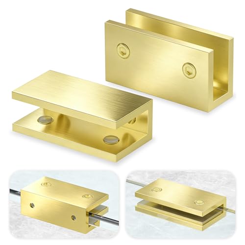 Ranbo Solid Brass Glass Shelf Bracket