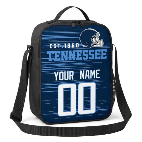 Image of Tennessee Lunch Bag Custom Name and Number Personalized Gifts