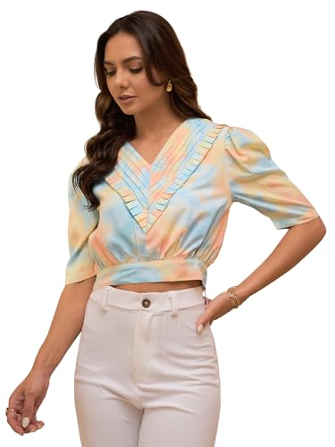 Chemisier slim fit à pois pour femme chemise cintrée rétro