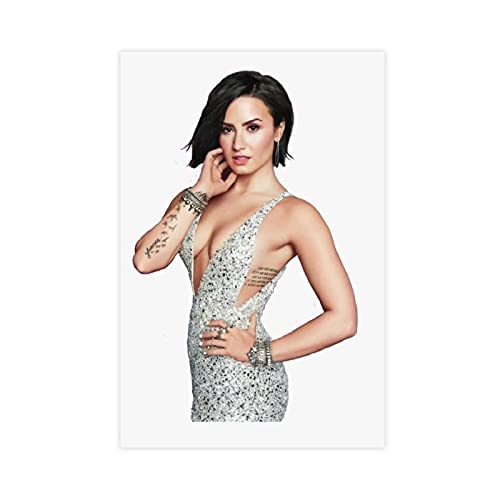 Actor-American Pop Rock Singer Demi Lovato Star Poster 05 Canvas Poster Wall Art Decor Print Picture Paintings for Living Room Bedroom Decoration Unframe-style112Ã—18inch(30Ã—45cm)