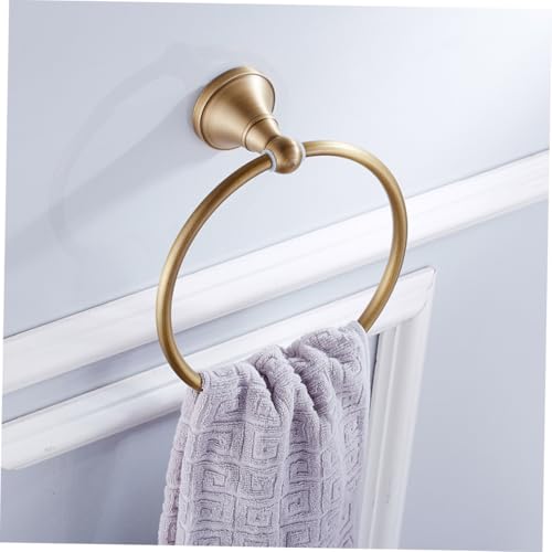 Anneau porte-serviette laiton rétro pour une déco authentique - 4