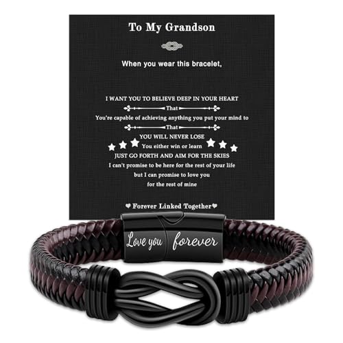 Pulseras para hombre de piel auténtica, artesanía y distinción para el marido