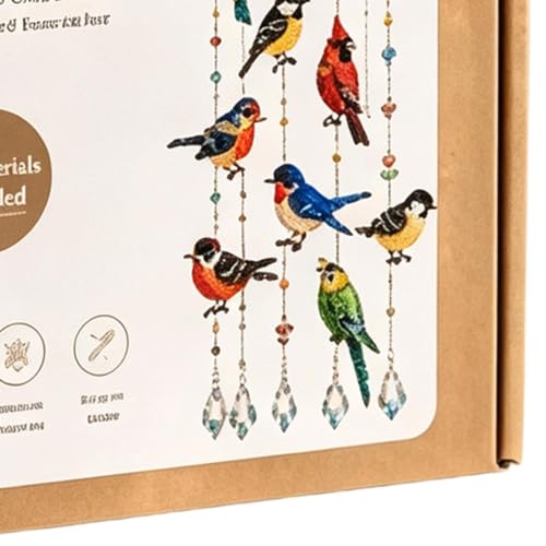 Kit para hacer abalorios de colibrí fácil para decorar paredes y ventanas 8