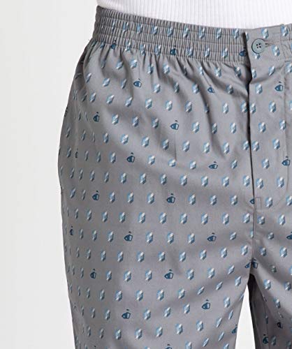 Image of Jockey 9005 Men's Super Combed Mercerized Cotton Woven Fabric Regular Fit Printed Bermuda with Side Pockets