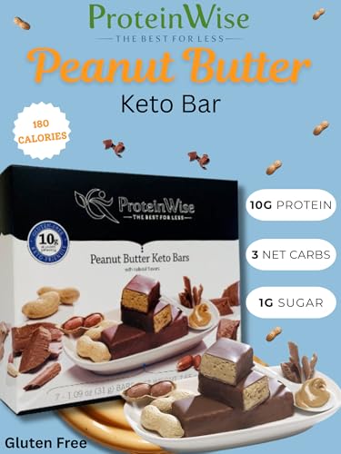 ProteinWise - Barra Keto de Mantequilla de Maní - 7 Unidades miniatura 3