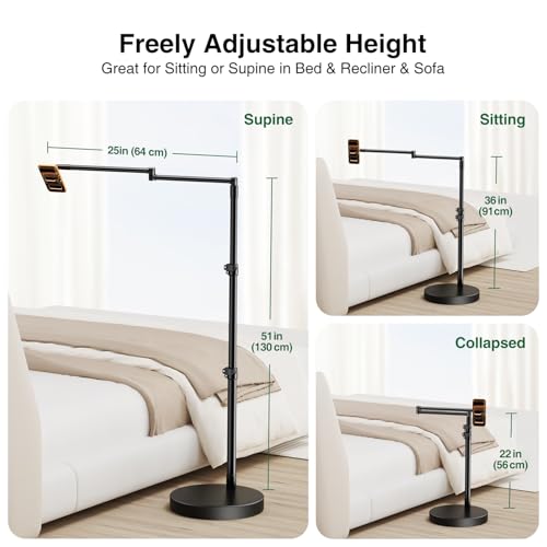 Soporte de iPhone resistente para cama elitehood que elimina el cansancio de manos en el sofá 4