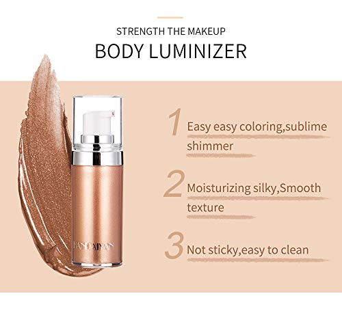 Miescher Body Face Luminizer Highlighter Cream Spray Liquid Bronzer Illuminator Glow Glistening Makeup Foundation Cheekbone & Blush Liquid Highlighter Bronzer Smooth Shimmer Glow Makeup thumb #5