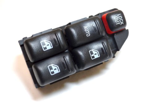 PT Auto Warehouse PWS-022 - Master Power Window Switch, Driver Side, Front - 5-Button; 7-Prong Switch