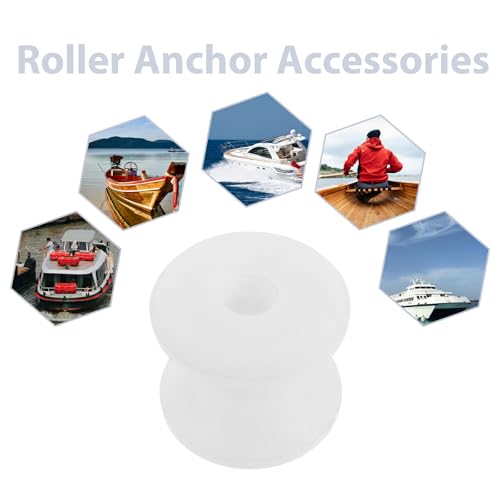 Rodillo de nailon blanco para ancla de barco accesorio resistente de proa 3