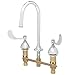 T&S Brass B-2865-LF05 1/2 Gpm Flow Tower Stream Regulator 8-Inch Concealed Mixing Faucet with 4-Inch Wrist Handles