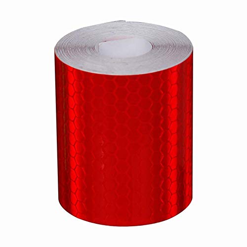 Preisvergleich Produktbild flower205 Warntafel Warnmarkierung, Reflektierendes Warnband, Warnband Mit Hoher Sichtbarkeit Wasserdichtes Reflektorsicherheitsband Für Fahrzeuge Autos Reflexfolie Selbstklebend (5 cm X 300 cm)
