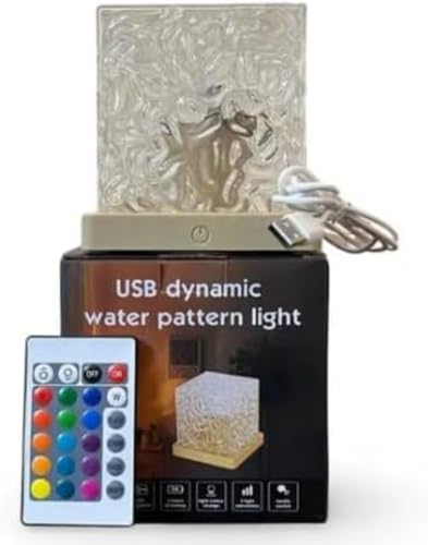 Image of USB Dynamic Water Pattern Light, 16 Colors, Remote Control, LED Mood Lamp