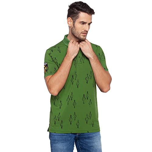 Image of Spykar Men's Printed Slim Fit T-Shirt
