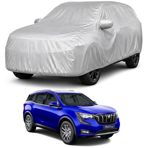 Image of Autofact Car Body Cover Compatible with Xuv 700 | Custom Fit Car Cover | 100% Water-Resistant| Triple-Stitched Lightweight Fabric | Dustproof | Indoor & Outdoor Use | Elastic Bottom