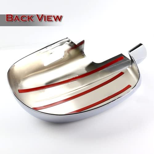 Chrome ABS Plastic 2 Pieces Side Mirror Cover Cap Kit Compatible with 2007-2013 Chevrolet Silverado Suburban Tahoe & Compatible with 2007-2013 GMC Sierra 1500 Yukon/Yukon XL, 2008 2009 2010