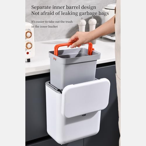Caneca colgante de compostaje para bajo fregadero 9L miniatura 4