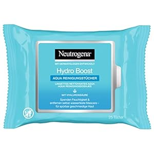 Neutrogena Hydro Boost Aqua Reinigingsdoekjes, Make-Updoekjes Voor Normale, Gevoelige En Droge Huid (6 x 25 Stuks)