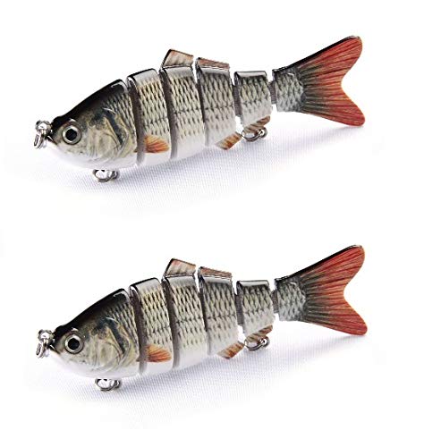 Isca Artificial Articulada Lambari 10cm 19gr kit 2 unidades