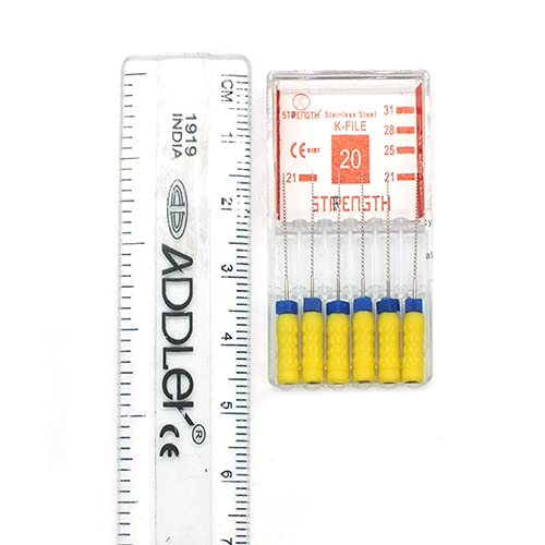 See full amazon price history chart for ADDLER Strength Dental Stainless Steel K File 21 mm Root Canal Files Size 20 (Pack of 6) ADDLER Strength Dental Stainless Steel K File 21 mm Root Canal Files Size 20 (Pack of 6) (B097H2PLV5) Amazon Price History, Amazon Price Tracker