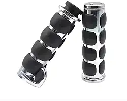 Manopla Com Apoio no Acelerador Cromado para Moto Custom