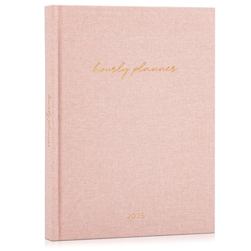 Beautiful 2025 Appointment Book Planner - Sturdy Linen Daily Planner & Weekly Calendar with Half Hourly Schedule Easily Keeps Track Of All Your Appointments - The Perfect Day by Day Organizer