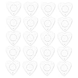AKOOSY 20 piezas Moldes para Velas DIY Plástico Resistente al Fuego Portavelas Forma de Corazón para Manualidades Moldes para Hacer Velas Artesanales Kit para Decoración y Regalo