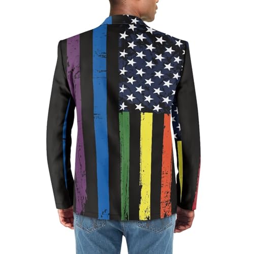 Sprowallow Men's Casual One Button Blazers Lightweight Jacket Sports Coat with Pockets Fit Business Suit2