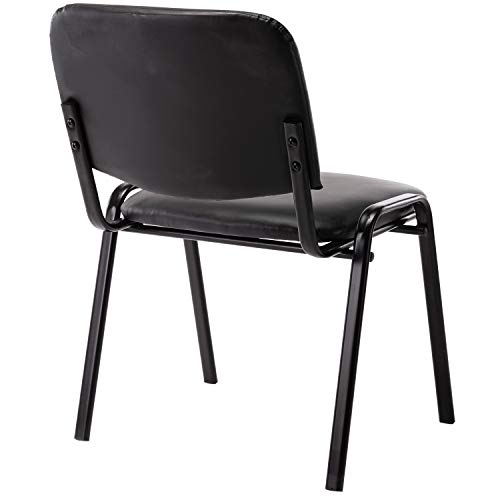 Dm Furniture Comfy Conference Chairs, 5 Pack Stackable Reception Chairs Pu Leather Guest Chairs For Events, Office, Reception Area, Hotel, Hall, Community Centers, Home, Set Of 5 #TOP4