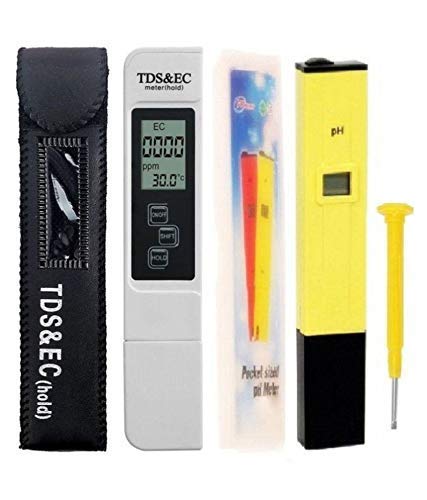 CPEX PH and TDS & EC Meter Combo, 0.05ph High Accuracy Pen Type pH Meter +/- 2% Readout Accuracy TDS EC Temperature Meter (Pack of 2- pH Meter + TDS&EC Meter) (B08SLXNW1P) Amazon Price History, Amazon Price Tracker