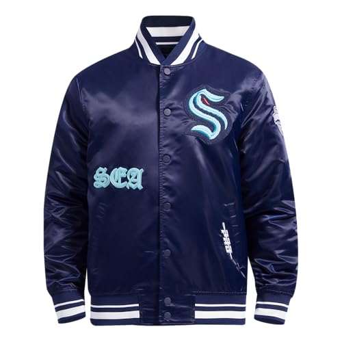 Image of Pro Standard Mens NHL Old English Satin Jacket