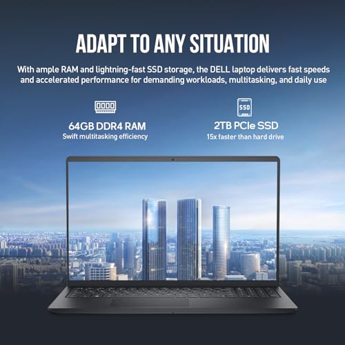 Dell Inspiron 15 3000 Laptop, AMD Ryzen 7, 64GB RAM, 2TB SSD, Windows 11 miniatura 5