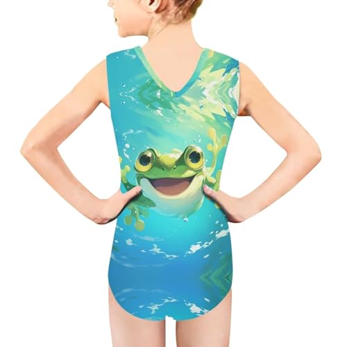 Image of Girls Swimsuit 3-14Y One Piece Swimwear Sleeveless Girls Bathing Suit